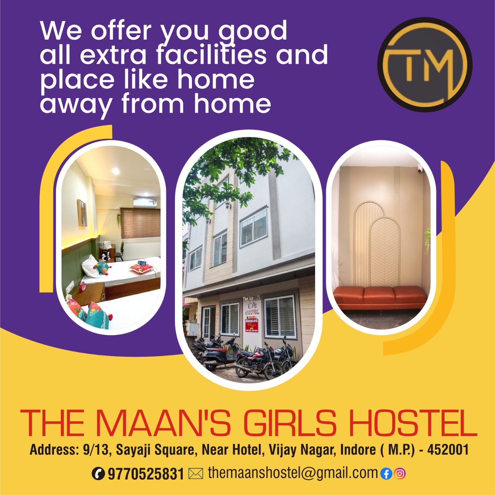 Top Luxury Hostel for Girls in Vijaynagar Indore