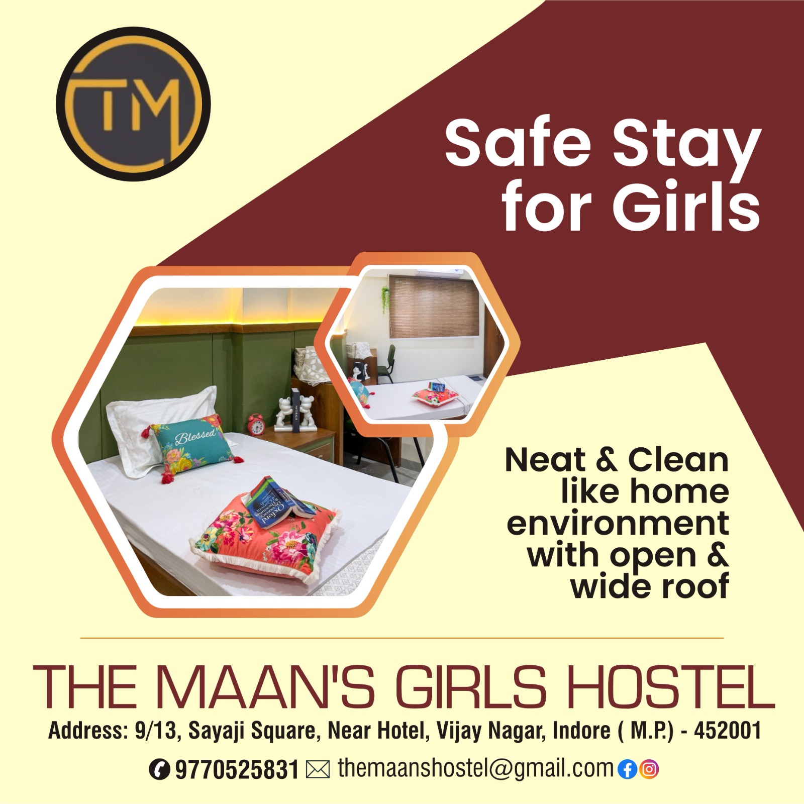 Best Hostel for Girls in Vijaynagar, Indore